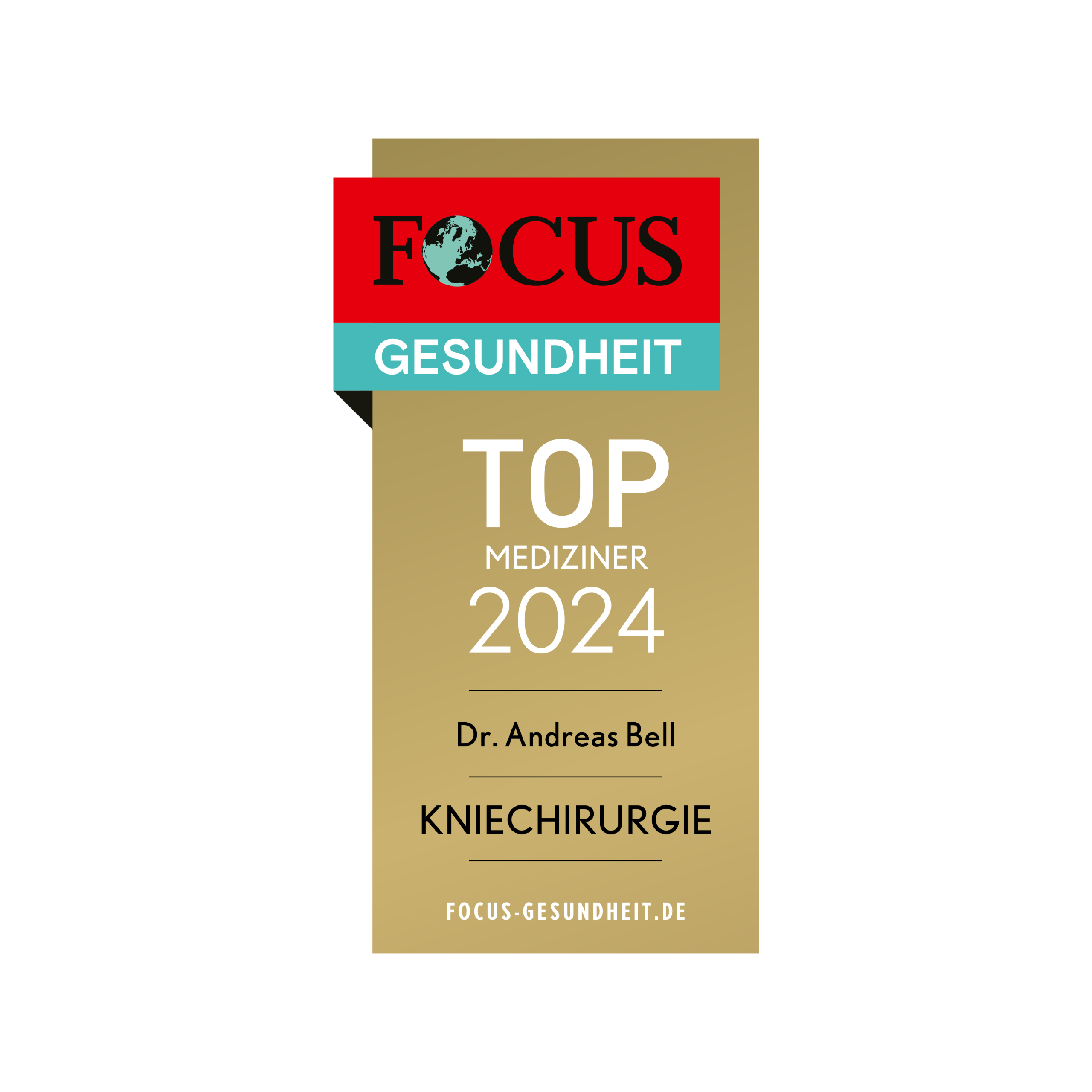 FOCUS Gesundheit: Top Mediziner 2024, Kniechirurgie, Dr. Andreas Bell