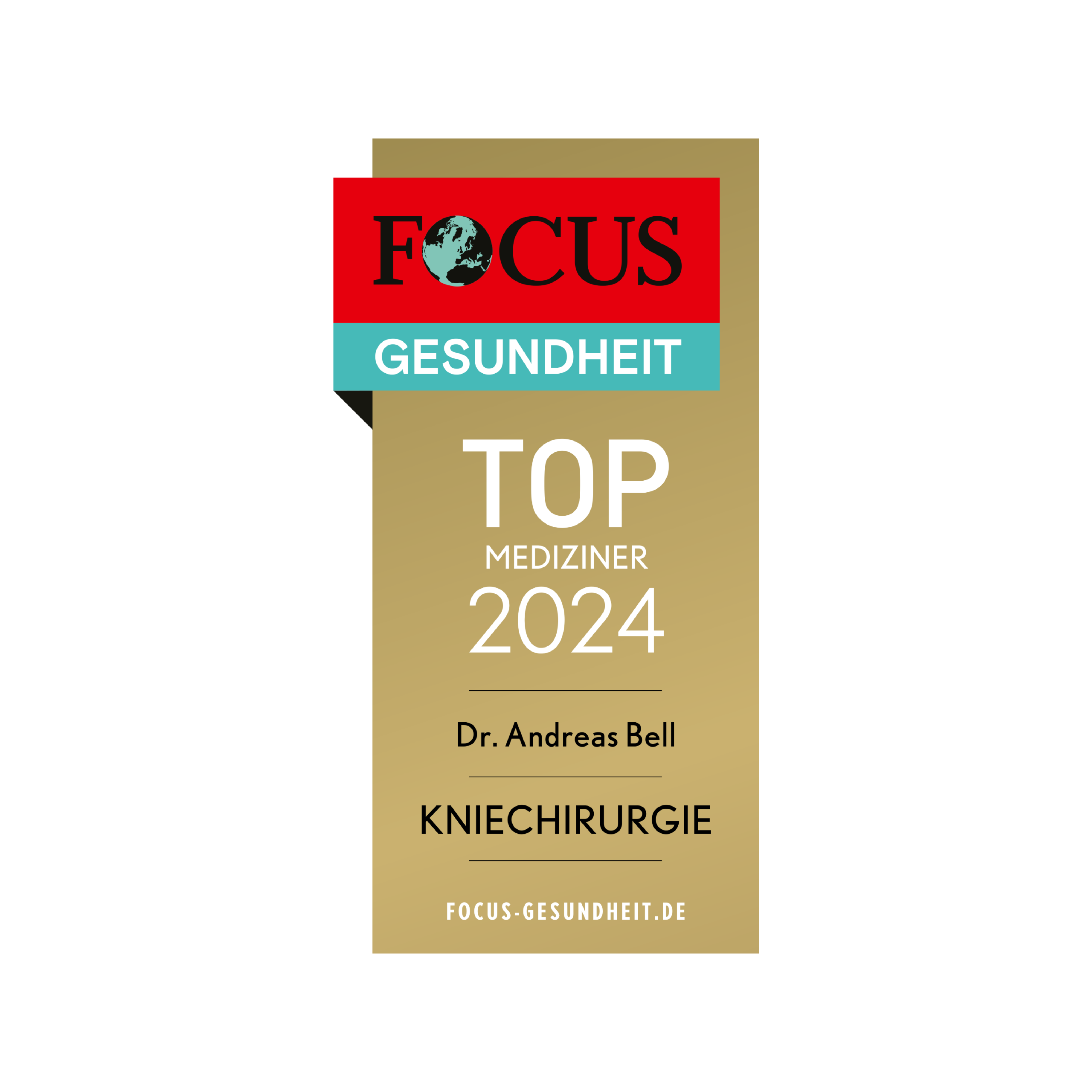FOCUS Gesundheit: Top Mediziner 2024, Kniechirurgie, Dr. Andreas Bell